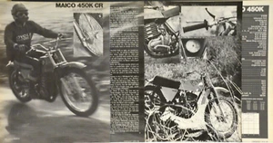 1974 Maico 450K CR 6 page Motorcycle Test article - Picture 1 of 1