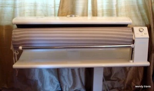 AFFORDABLE, SUSTAINABLE STRIPEY GREY ROTARY IRON COVERS FOR MIELE & OTHERS - Picture 1 of 11