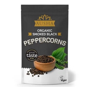 Ausha Organic Smoked Black Peppercorns - 100g - Picture 1 of 1