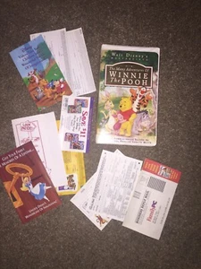The Many Adventures Of Winnie The Pooh VHS Disney Masterpiece #7074 Inserts - Foto 1 di 11
