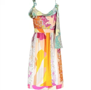EMILIO PUCCI Multicolour Silk Floral Dress - UK 10/IT 42 - - Picture 1 of 12