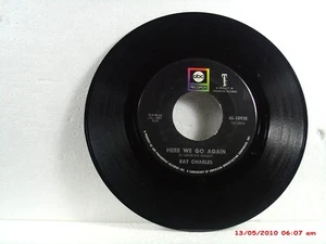 RAY CHARLES -(45)-HERE WE GO AGAIN/SOMEBODY OUGHT TO WRITE A BOOK ABOUT IT -1967 - Picture 1 of 2