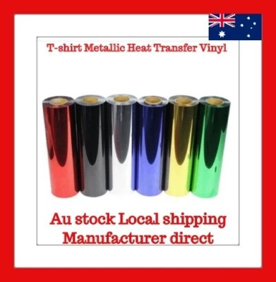 50x100cm Tshirt Cricut Metallic Heat Transfer Vinyl Choose From 6 COLORS - image 1 of 2