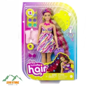 Barbie Totally Hair Flower Doll Extra-Long Blonde Hair Styling + 15 Tools NIB - Picture 1 of 5