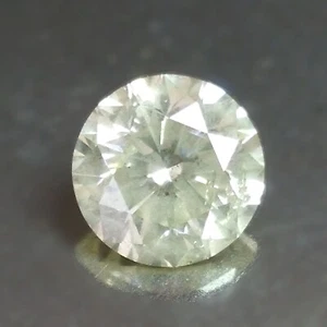 Diamantes sueltos extraídos de tierra naturales amarillos claros elegantes redondos sin tratar de 0,71 quilates - Imagen 1 de 3
