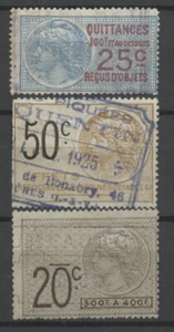 No: 105285 - FRANCE - FISCALS - LOT OF 3 OLD STAMPS - USED!! - Picture 1 of 1