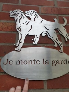 Edelstahschild Wandschild  Rottweiler - Bild 1 von 1