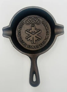 Olympische Winterspiele 2002 Salt Lake City Lodge Gusseisen Aschenbecher Doppel Ausgießer Pfanne - Bild 1 von 6