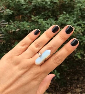 Bague argentée en Opale thème Bohème - Imagen 1 de 4