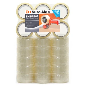 36 Rolls Carton Sealing Clear Packing Tape Box Shipping - 2 mil 2" x 55 Yards - Picture 1 of 7