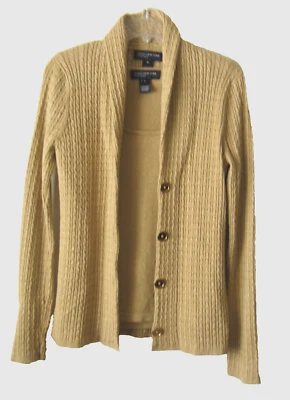 Conjunto de camisola y suéter metálico dorado talla M/L para mujer JONES NEW YORK SIGNATURE Foto 1 de 4