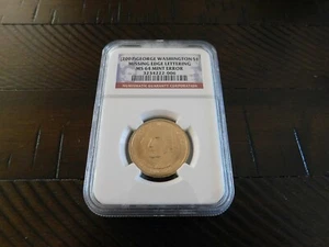 2007 George Washington 1 $ fehlender Rand Schriftzug Prägefehler NGC MS64 - Bild 1 von 2