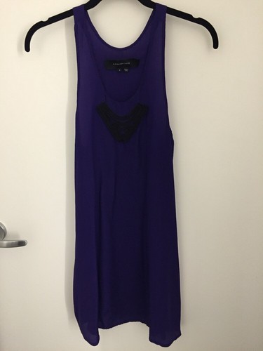 Abito Alexander Wang Royal viola seta 4