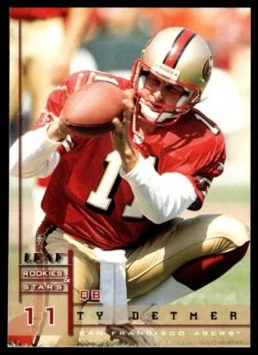 1998 Leaf Rookies & Stars #87 Ty Detmer - San Francisco 49ers - Image 1 of 2