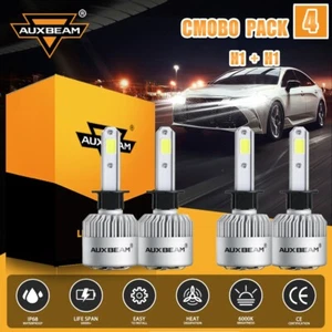 AUXBEAM 72W S2 H1 H1 LED Headlights High Low Beam Kit for Honda CR-V 2005-2006 - Picture 1 of 12