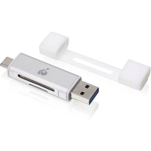 IOGEAR USB-C Duo Mobile Device Card Reader/Writer (GFR3C12) - Picture 1 of 4