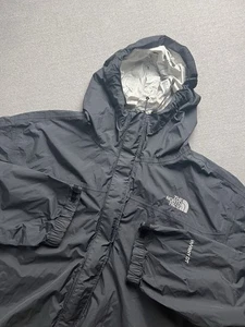 The North Face Jacket Mens 2XL Black Venture Hooded Windbreaker Rain HyVent DT - Picture 1 of 18