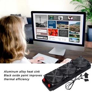 360mm Water Cooling Radiator 18 Tube Computer CPU Cooler Cooling Fan Heat Exc FY - Afbeelding 1 van 24