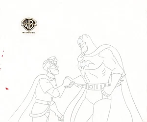 Batman Animado-Dibujo Producción Original-Batman/Robin-Legends of Dark Knight - Imagen 1 de 1