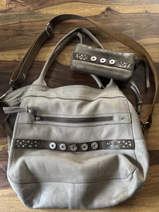 Noosa Amsterdam Handtasche Damen echtes Leder mit passendem Geldbeutel SET - Bild 1 von 16