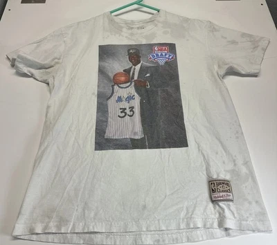 Mitchell & Ness NBA Draft Shaquille O'Neil T-Shirt Hardwood Classics Medium M - Image 1 of 4
