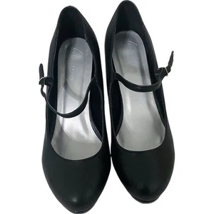Black Platform Pumps High Heels LANE BRYANT 9W Swiftie Romantic Dressy New - Picture 1 of 15