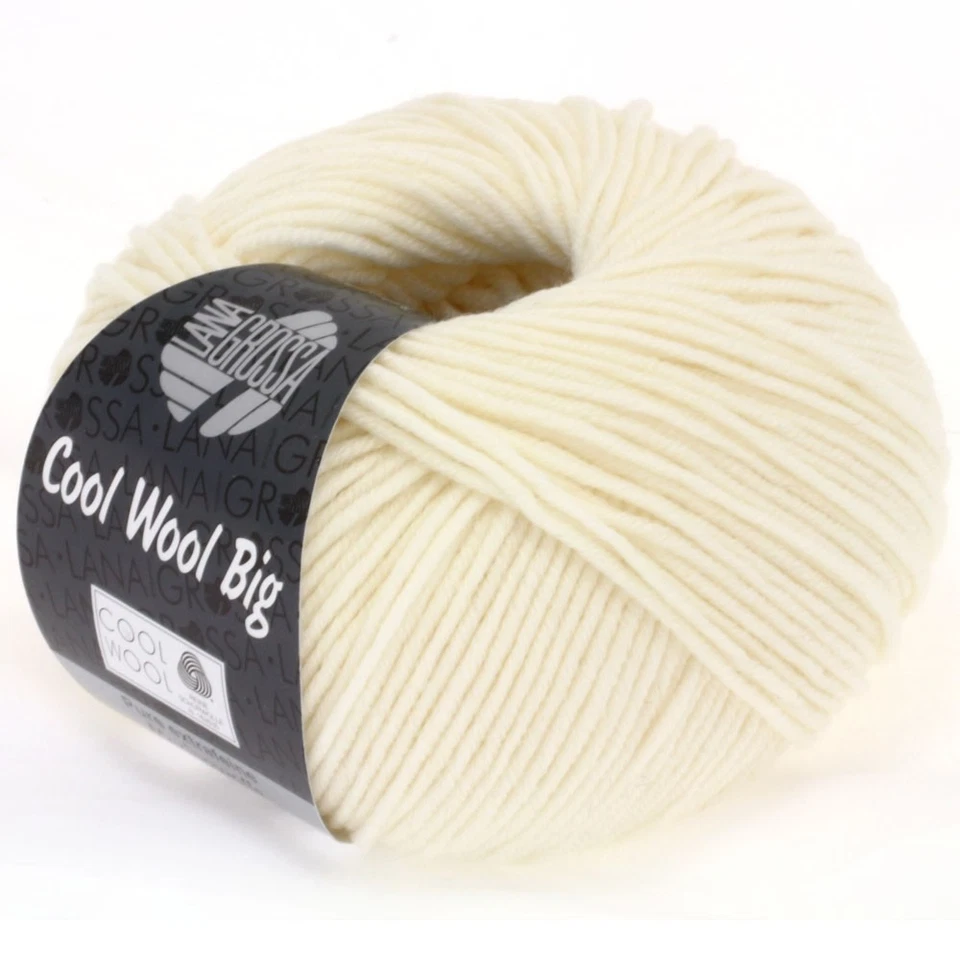 Wolle Kreativ! Lana Grossa - Cool Wool Big - Fb. 601 rohweiß 50 g - Bild 1 von 1