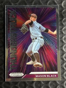 2021 Panini Prizm Draft Picks - Thunderstruck Mason Black #T-MB (RC) Prospect - Picture 1 of 2