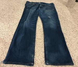 Jeans donna vintage True Religion Billy bootcut effetto invecchiato taglia 38 (42X35) - Foto 1 di 3