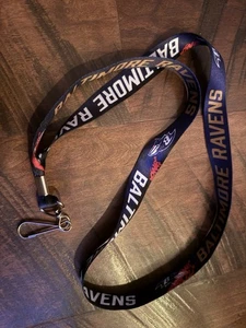 New 17” Baltimore Ravens Basic Lanyard Officially Licensed NFL FOOTBALL TEAM - Picture 1 of 3