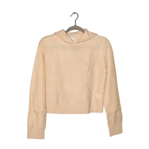 Suéter con Capucha CLUB MONACO NUEVO $329 Cachemira Hervida Marfil Pequeño - Imagen 1 de 3
