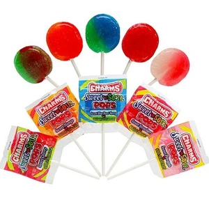 28 Pc Charms Sweet Sour Pops Lollipop Sucker Stick Candy Lollypops Party Favors - Picture 1 of 1