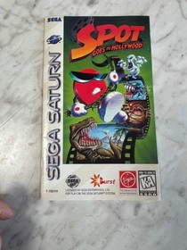 Spot Goes to Hollywood Sega Saturn MANUAL ONLY w/ reg card MO12726