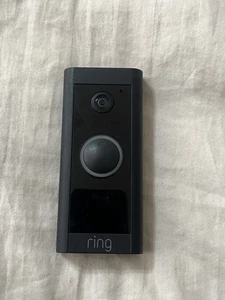 Ring Video Camera Doorbell - Black 5AT3T5 Wired - Picture 1 of 5