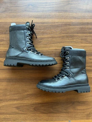 Coach Callan Combat Boots, Black Leather, Women's Size 9  - Image 1 of 4