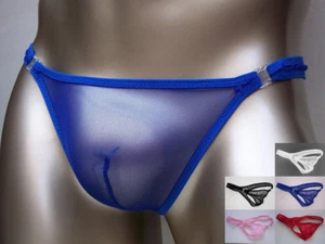 K337A Hot Herren niedriger Bund Tanga Mesh Seitenclips Farben - Bild 1 von 9
