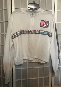 MTV Girls White Sweatshirt SIZE 15-17 - Picture 1 of 6