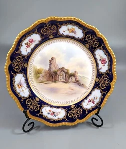Royal Worshester Cabinet Plate by John Stinton, c. 1912 - Picture 1 of 12