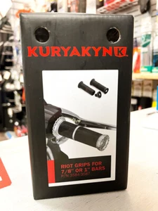 Kuryakyn Universal Riot Grips for 1" Handlebars - Black #3585 OPEN BOX ITEM - Picture 1 of 3