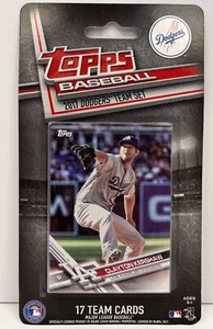 2017 Topps factory sealed Los Angeles Dodgers team set 17 cards - Picture 1 of 4