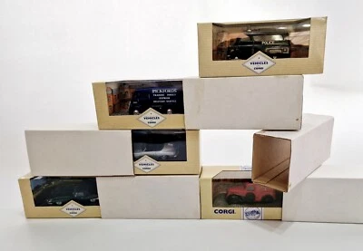 Conjunto de veículos clássicos Corgi - Jaguar E-Type, Morris Van, Bedford Dormobile e mais - Imagem 1 de 4