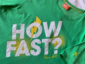Puma T-Shirt / Wie schnell? Usain Bolt / Collector Tee / 507933 / Green L - Bild 1 von 8