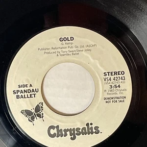 Spandau Ballet Gold Chrysalis 7" Single 45 RPM 42743 - Imagen 1 de 4