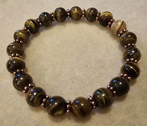 Copper Tiger Eye Stretch Bracelet - Picture 1 of 1