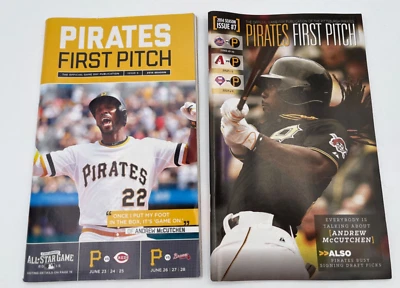2014 & 2015 ANDREW McCUTCHEN FIRST PITCH PITTSBURGH PIRATES  Free 2014 Schedule - Image 1 of 4
