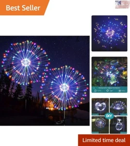 Creative Solar Garden Lights 2 Pack - Versatile Waterproof Outdoor Decoration - Picture 1 of 11