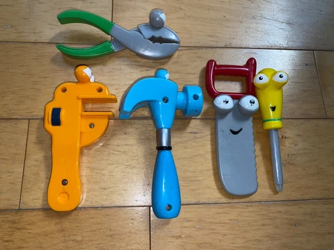 Disney Handy Manny Toolbox Replacement Tool Hammer Saw Pliers Screwdriver Wrench Cover