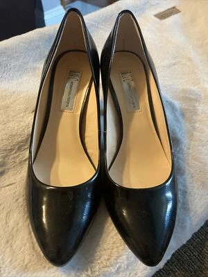 INC International Concepts charol negro tacón de 3 pulgadas talla 7,5 M Foto 1 de 4