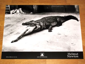 HELMUT NEWTON POSTER PLAKAT " CROCODILE EATING BALLERINA " 1994 ITALY EXHIBITION - Bild 1 von 4