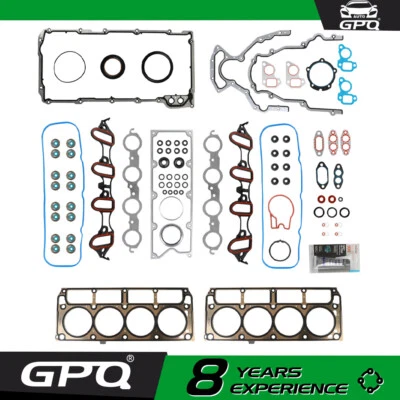 Full Gasket Set For 02-11 Chevrolet Silverado 1500 GMC Sierra 1500 4.8L 5.3L V8 - Image 1 of 4